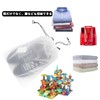 JUSTBOKU Drawstring Cloths, Waterproof, Transparent, Set of 12, Shoe Bag,