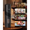 CIRCLE JOY Electric Pepper Mill Grinder, Top-Refill Rechargeable Black Pepper