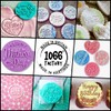 Happy Birthday HB01 - Embosser/Stamp for Fondant, Icing, Cupcake, Cake,