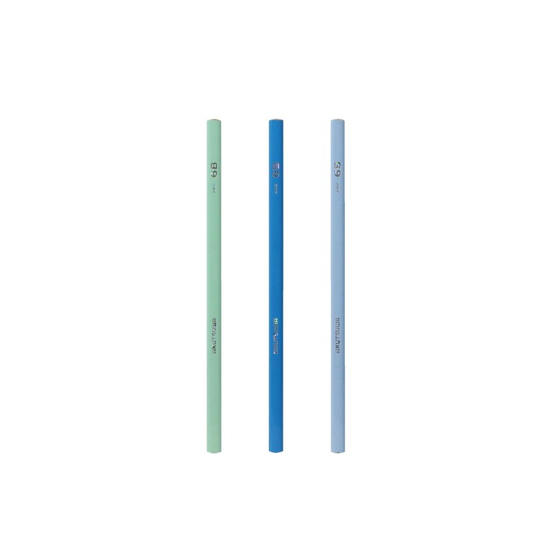 Kutsuwa Pencil STAD Correct Grip Pencil Triangle 6B 6-Pack PA036