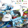 BLmukce Airplane Toy with Race Track & Map, Airplane Toys