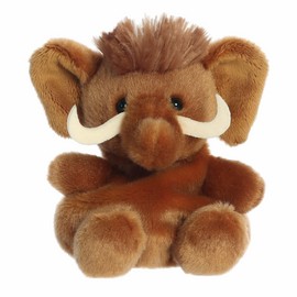 Aurora® Adorable Palm Pals™ Mo Woolly Mammoth™ Stuffed Animal - Fun Collectible Plush for Kids and Adult Collectors - Perfect for Decorating Rooms and Birthday Gifts - Brown 5 Inches