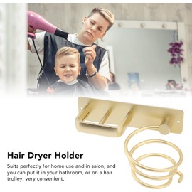Marhynchus Soporte para el Secador de Cabello Monte de Pared Organizador Secador de Cabello y Soporte de Risa para Salones de Barberos