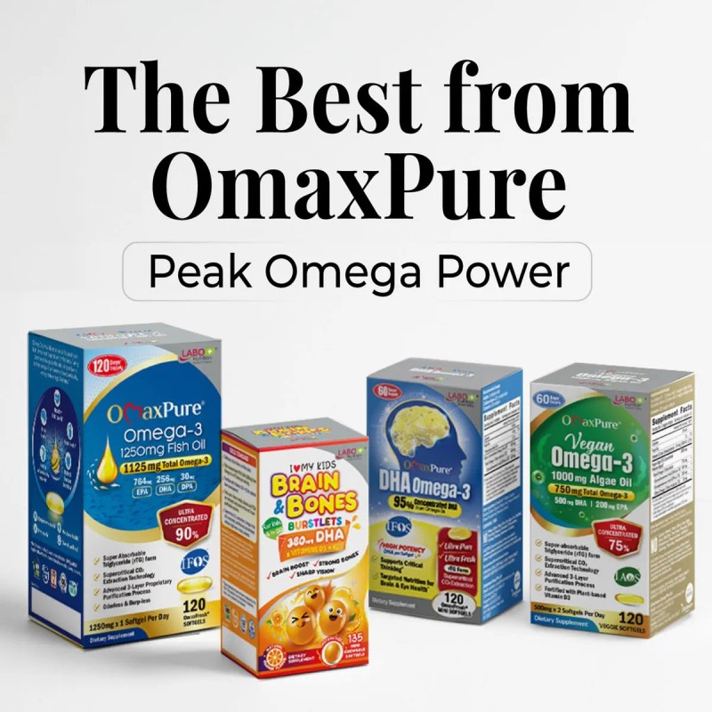 Labo Omaxpure Dha Omega-3 Ifos Certificado, 120 Cpsulas