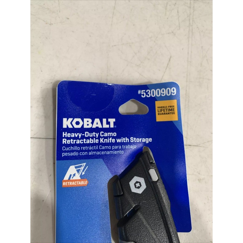 Kobalt Camo Heavy Duty Retractable Utility Knife With Storage 3