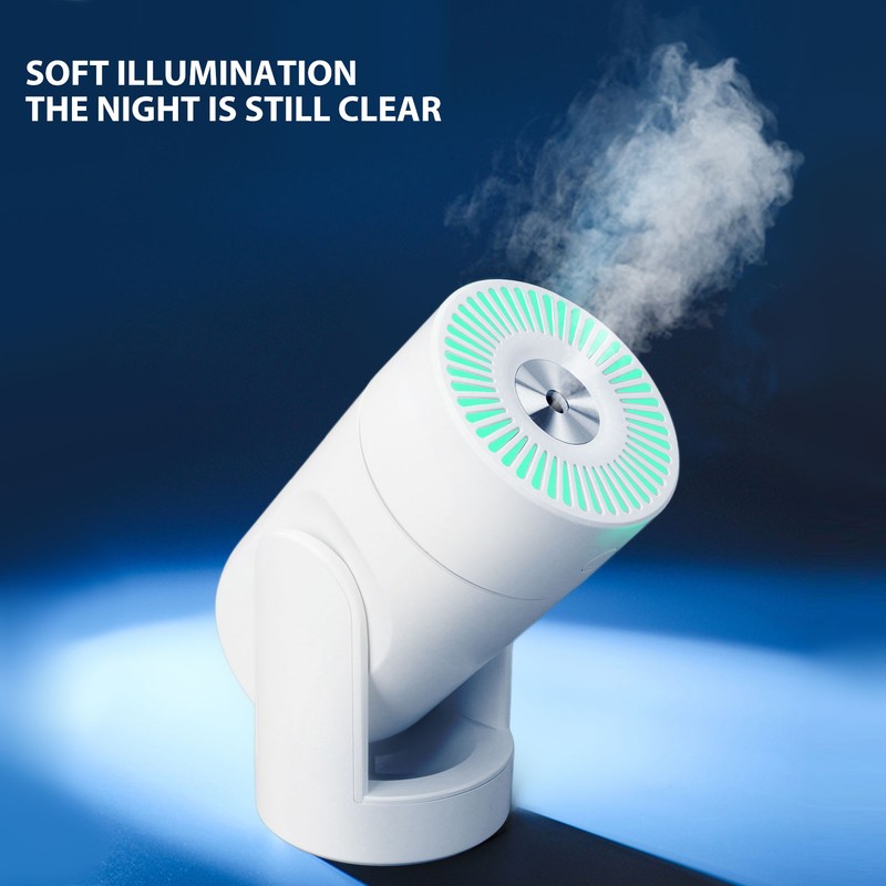 Portable Mini Humidifier Automatic Head Shaking Spray USB Cool Mist