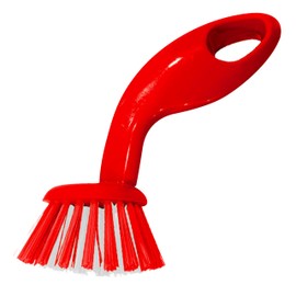 Meat Red Dish Brush – Dishwashing and Kitchen Cleaning and Scouring - Easy Grip Handle, Gentle Bristles – Color Coded Home and Kitchen Accessories by The Kosher Cook