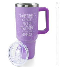 Inspirational Gifts for Women, Birthday Gifts for Mom Women Best Friend Her, 40 oz Tumbler with Handle and Straw, Christmas,Valentines Day,Mothers Day Gifts for Wife Female Sister Daughter Coworker