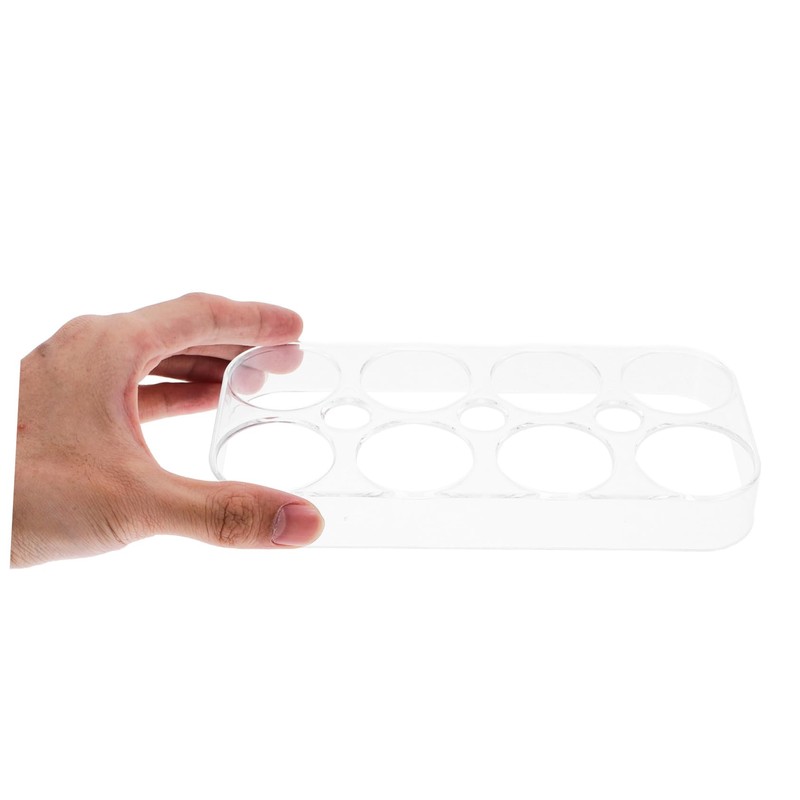Tofficu Egg Storage Container Fridge Organiser 8 Egg Holder Box