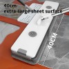 Microfiber Flat Floor Mop with Bucket Set. Square Bucket Body,