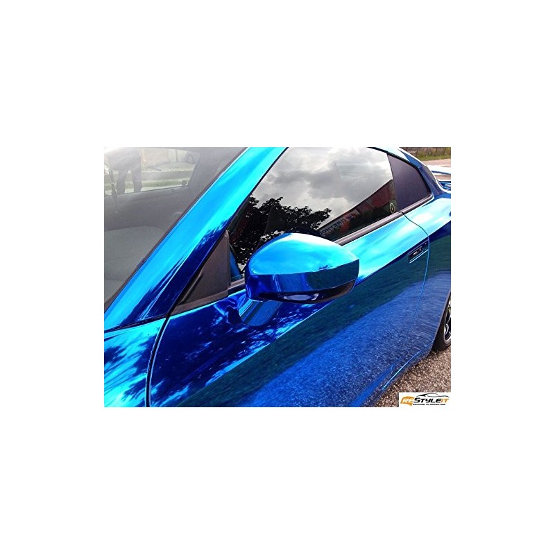 DIYAH Gloss Chrome Mirror Vinyl Car Wrap Sticker with Air