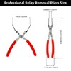 Funayama 4-Pack Relay Puller Pliers, Fuse Puller Pliers, Auto Relay