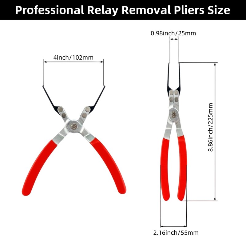 Funayama 4-Pack Relay Puller Pliers, Fuse Puller Pliers, Auto Relay
