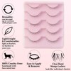 Lilbitty 5 Pairs of False Bottom Eyelashes, Lower Eyelashes, Stripes,