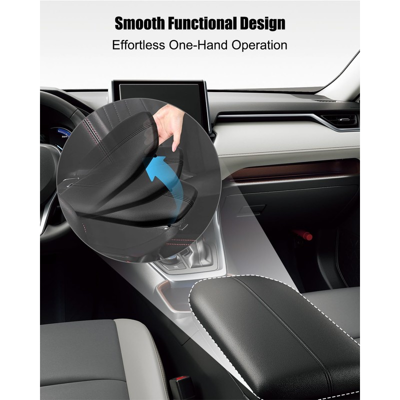 WUMZIJ Center Console Cover Fit for Toyota Rav4 2019-2023 Replace