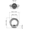 QWORK® 10 Pieces M8 Lifting Ring Nuts, 304 Stainless Steel,