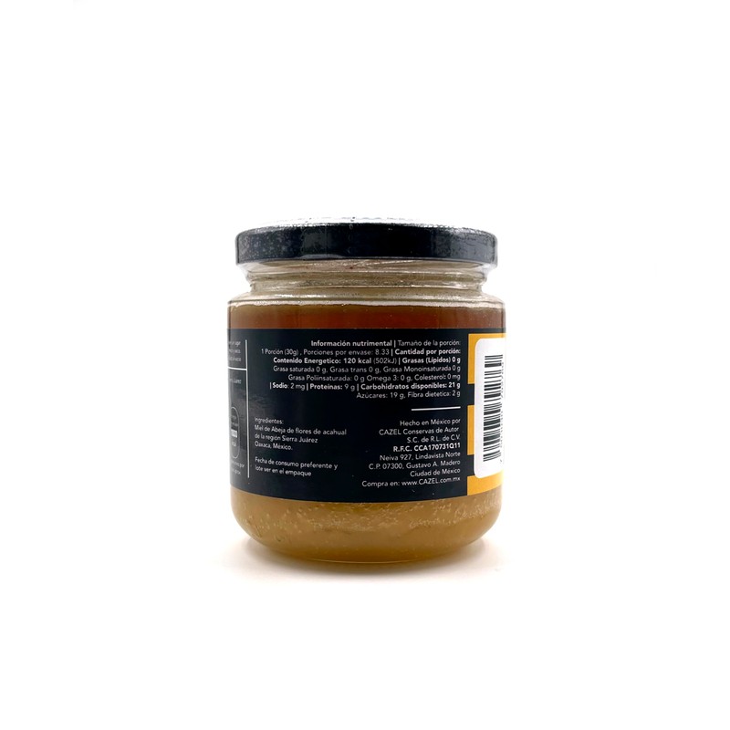 Miel de Flor de Acahual Pura Natural Oaxaca 250G