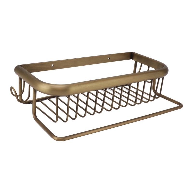 Shower Caddy Retro Style Strong Copper Space Saving Multifunction Bathroom