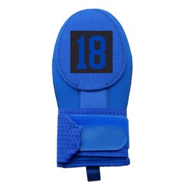 Square Series Sliding Mitt with Custom Number or Initials Baseball Softball. Baserunner Protection Glove, 10 Color Choices and 2 Sizes