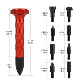 Yosoo Car Auto Tap Down Knockdown Tool Paintless Dent Repair Hail Removal Tools w/9 Heads