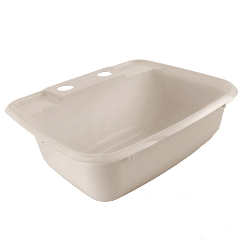 RecPro Rectangle RV Bathroom Sink | Single Bowl Lavatory Sink