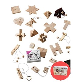 GICO Knobelspiel Klassiker Sets - Various Giveaways - Games Individually Packed Including Solution - Puzzle Games, Set Puzzle, Advent Calendar Content
