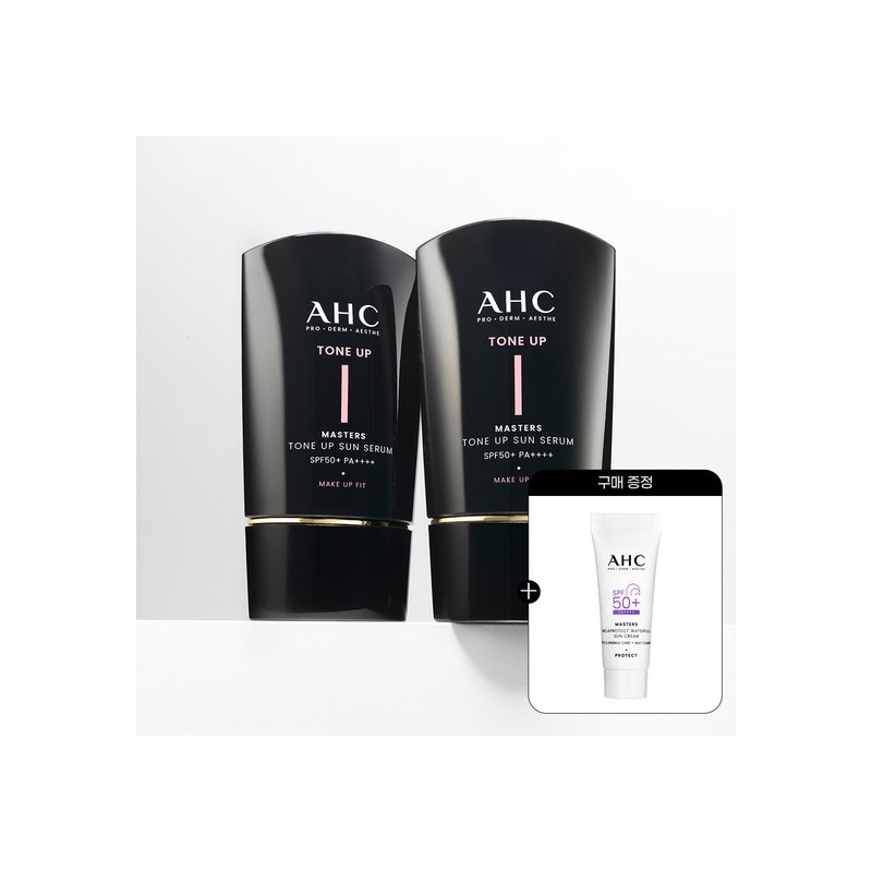 AHC Makeup Fit Masters Tone-Up Sun Serum 50ml x 2