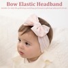 Baby Girls Nylon Headbands Bowknot Elastic Hair Bands Soft Cute