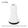 sourcing map Air Conditioner Drain Hose Connector 15mm Tube Straight