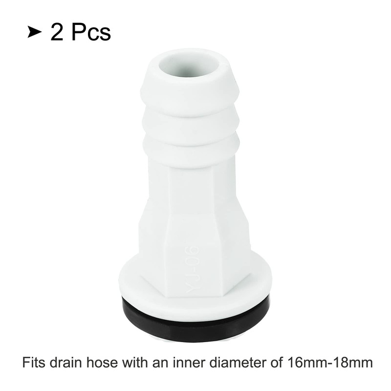 sourcing map Air Conditioner Drain Hose Connector 15mm Tube Straight