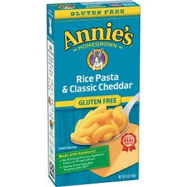Annie's Gluten Free Macaroni and Cheese, Rice Pasta & Cheddar, 6 oz