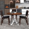 COSTWAY Round Dining Table for 4, 40 inch Kitchen Table
