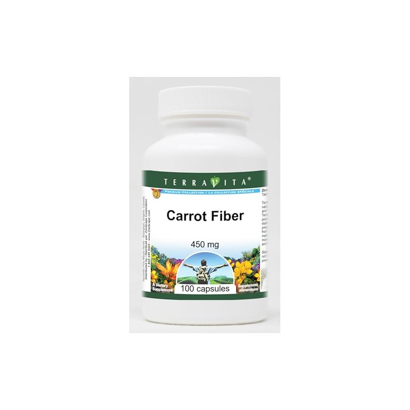 Carrot Fiber - 450 mg (100 Capsules, ZIN: 519521)