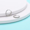 Silver Hoop Earrings- Cartilage Endless Small Hoop Earrings Set for