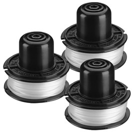 Kousika RS-136 RS136 Compatible with Black + Decker Weed Eater Bump Auto Feed CST800 GE600 ST1000 ST4000 ST4500 ST6800, Replacement String Trimmer Spool Line 20ft 0.065" 3Pack