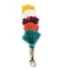 Unpafcxddyig Boho Pom Pom Tassel Keychain Colorful Ball Key Chain