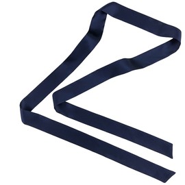 LSHARON Seidenschal für Damen, 100 % Maulbeerseide, dünner Schal, Boyfriend-Krawatte, Halsband, 200 cm x 4 cm, marineblau, 180cmL* 3cmW