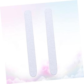 FOMIYES 2pcs Double-sided Nail Polishing Strips Grey White Sanding Blocks for Natural and False Nails Essential Tools for Professional and Use