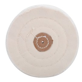 TMISHION Jewellery Polishing Head Grinding Polishing Disc Grinding Polishing Tools Pearl Polishing Cotton Cloth White Wheel Pad for Jewellery Glasses Processing Stainless Steel (125 mm)