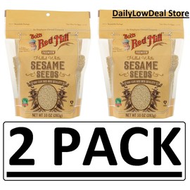 Bob's Red Mill 2 PACK - Bob's Red Mill Premium Hulled White Sesame Seeds 10 oz (Total 20 oz)