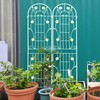 The Fellie 4 Pack Metal Garden Trellis, Outdoor Waterproof Rustproof