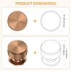Chibery 10 Pack Champagne Bronze Kitchen Cabinet Knobs, Knurled Round