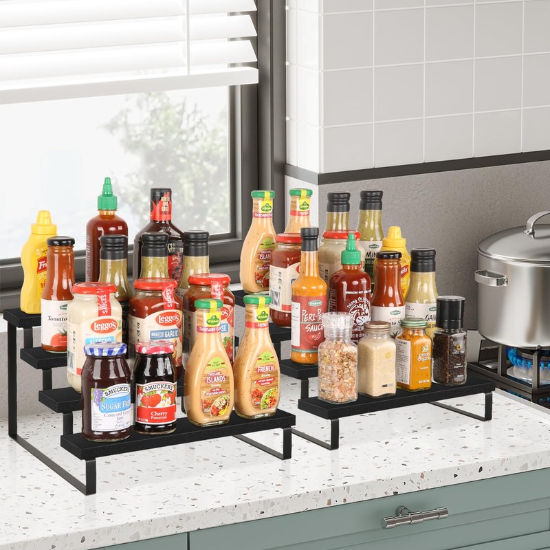 YINMIT Wooden Display Riser Stand, Tiered Perfume and Cologne Organizer