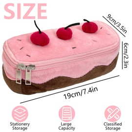 LaresDay Cherry Pencil Case XXL Volumen - Stylisches Federmäppchen Unisex für Schule, federmäppchen groß，Büro, Erwachsene & Studenten, Niedliches Etui als Praktisches Geschenk