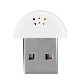 DEWIN Mini USB Microphone, Portable Noise Canceling Speech Recording Audio MIC AdapterStudio Speech Household Microphone Recording, for Computer PC Notebook (White)