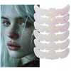 Yamobi Holographic Multichrome Glitter Freckles Tattoo, Waterproof Patches for Women,