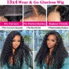 28 Inch Wear And Go Glueless Wigs Human Hair Water