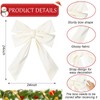 Hungdao 2 Pcs Extra Large Christmas Bow 12 x 18