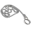 Bath/Kitchen Basin Plug Chain with Hooks, Chrome 18" (450mm)