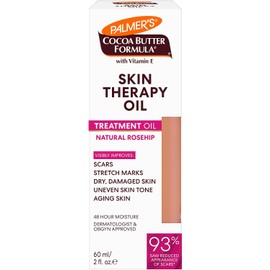 Palmer's Cocoa Butter Formula Skin Therapy Treatment Oil – Aceite Corporal con Manteca de Cacao, Vitamina E, Aceite Puro de Argán, Fragancia Rosa Mosqueta, 60ml